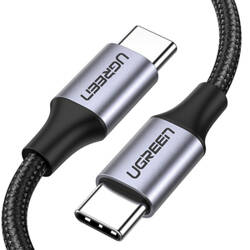 KABEL USB-C DO USB-C UGREEN 	US261 QC 3.0 PD 3A 60W 1M (CZARNY)