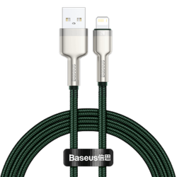 KABEL USB DO LIGHTNING BASEUS CAFULE, 2.4A, 1M (ZIELONY)