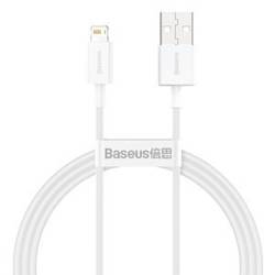 KABEL USB DO LIGHTNING BASEUS SUPERIOR SERIES, 2.4A, 1M (BIAŁY)