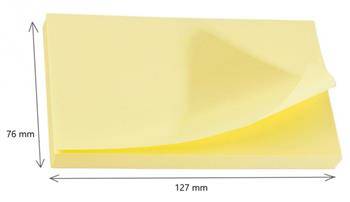 KARTECZKI SAMOPRZYLEPNE  127X76MM 3M POST-IT®  655CY-VP20 ŻÓŁTE (16+4)X100 KART