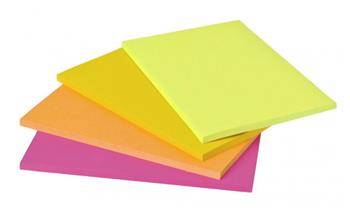 KARTECZKI SAMOPRZYLEPNE  200X149MM 3M POST-IT® SUPER STICKY  6845-SSP MIX KOLORÓW 4X45 KART