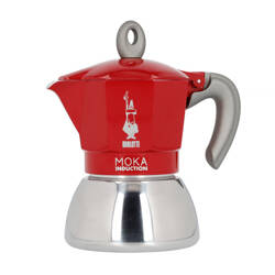 KAWIARKA BIALETTI NEW MOKA INDUCTION 4TZ CZERWONA