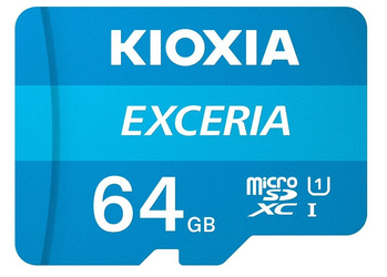 KIOXIA KARTA PAMIĘCI MICROSD 64GB M203 UHS-I U1 ADAPTER EXCERIA