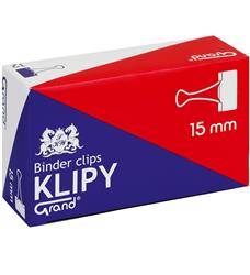 KLIPY 15MM GRAND 110-1091 CZARNE 12SZT