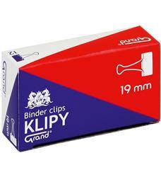 KLIPY 19MM GRAND 110-1092 CZARNE 12SZT