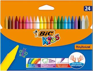 KREDKI ŚWIECOWE BIC KIDS PLASTIDECOR 8297721 MIX*24