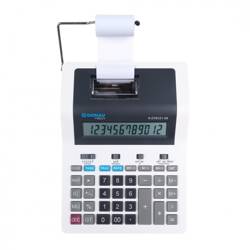 Kalkulator drukujący 267x202x77mmKolor DONAU TECH biały sieciowe