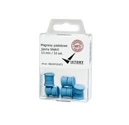 MAGNESY 13MM VICTORY OFFICE PRODUCTS 5013KM10-071 PASTELOWE JASNONIEBIESKIE 10SZT