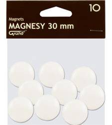 MAGNESY 30MM GRAND 130-1693 BIAŁE 10SZT