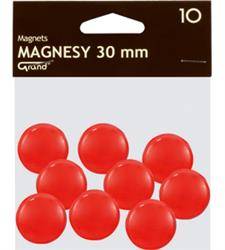 MAGNESY 30MM GRAND 130-1695 CZERWONE 10SZT