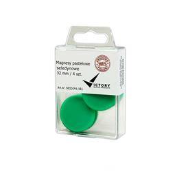 MAGNESY 32MM VICTORY OFFICE PRODUCTS 5032KM4-151 PASTELOWE SELEDYNOWE 4SZT