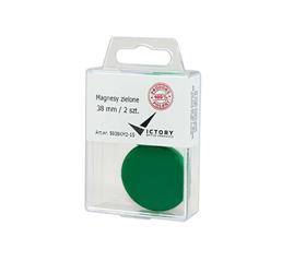 MAGNESY 38MM VICTORY OFFICE PRODUCTS 5038KM2-15 ZIELONE 2SZT