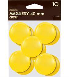 MAGNESY 40MM GRAND 130-1704 ŻÓŁTE 10SZT