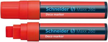 MARKER KREDOWY  SCHNEIDER MAXX 260 DECO CZERWONY 5-15MM