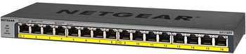 NETGEAR SWITCH GS116PP PRZEŁĄCZNIK NIEZARZĄDZALNY 16XGE POE+