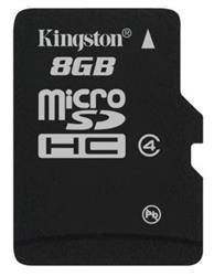 PAMIĘĆ MICROSD 8GB 4MBS KINGSTON SDC4/8GBSP