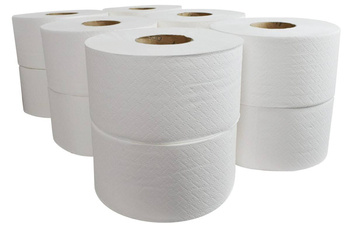 PAPIER TOALETOWY DWUWARSTWOWY CELULOZOWY VELVET CARE JUMBO 100 COMFORT NN 4100631 BIAŁY 800 LISTKÓW 100M 12 SZT.