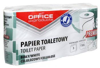 PAPIER TOALETOWY TRZYWARSTWOWY CELULOZOWY OFFICE PRODUCTS PREMIUM BIAŁY 15M 8SZT.