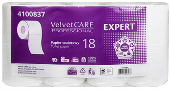 PAPIER TOALETOWY TRZYWARSTWOWY CELULOZOWY VELVET CARE 18 EXPERT 4100837 BIAŁY 18M 8 SZT.