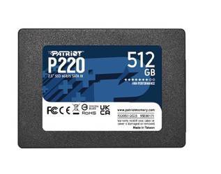 PATRIOT DYSK SSD 512GB P220 550/500MB/S SATA III 2.5 CALA