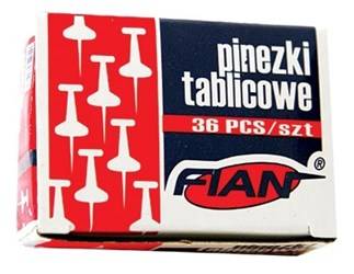 PINEZKI TABLICOWE FIAN PP-36 KOLOROWE BECZUŁKI 36SZT