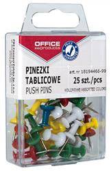 PINEZKI TABLICOWE KOLOROWE OFFICE PRODUCTS 25SZT