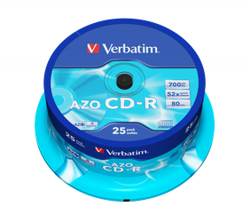 PŁYTA CD-R 700MB 52X VERBATIM DATALIFE PLUS 43352 CAKE 25 SZT.