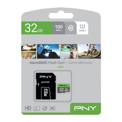 PNY KARTA PAMIĘCI MICROSDHC ELITE 32GB P-SDU32GU185GW-GE