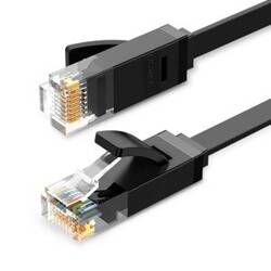 Płaski kabel sieciowy UGREEN NW102 Ethernet RJ45, Cat.6, UTP, 0.5m (czarny)