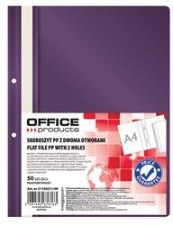 SKOROSZYT WPINANY A4 OFFICE PRODUCTS 2 OTWORY FIOLETOWY PP 100/170MIKR