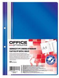 SKOROSZYT WPINANY A4 OFFICE PRODUCTS 2 OTWORY GRANATOWY PP 100/170MIKR