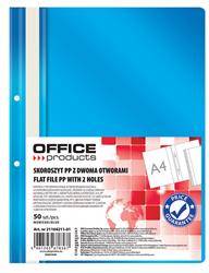 SKOROSZYT WPINANY A4 OFFICE PRODUCTS 2 OTWORY NIEBIESKI PP 100/170MIKR