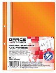 SKOROSZYT WPINANY A4 OFFICE PRODUCTS 2 OTWORY POMARAŃCZOWY PP 100/170MIKR