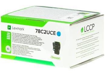 TONER ORYGINALNY LEXMARK 78C2UCE CYAN 7000 STRON