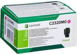 TONER ORYGINALNY LEXMARK C2320M0 MAGENTA 1000 STRON