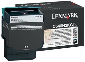 TONER ORYGINALNY LEXMARK C540H2KG CZARNY 2500 STRON