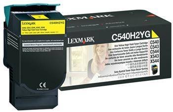 TONER ORYGINALNY LEXMARK C540H2YG YELLOW 2000 STRON