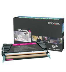 TONER ORYGINALNY LEXMARK C734A1MG MAGENTA 6000 STRON