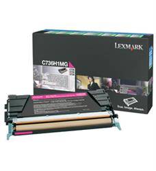 TONER ORYGINALNY LEXMARK C736H1MG MAGENTA 10000 STRON