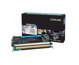 TONER ORYGINALNY LEXMARK C746A1CG CYAN 7000 STRON