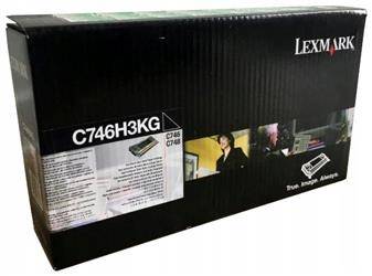 TONER ORYGINALNY LEXMARK C746H3KG CZARNY 12000 STRON