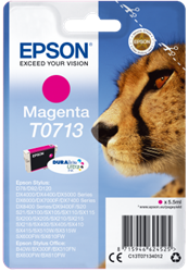 TUSZ ORYGINALNY EPSON T0713 C13T07134012 MAGENTA  5,5 ML