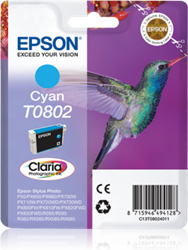 TUSZ ORYGINALNY EPSON T0802 C13T08024011 CYAN  7,4 ML