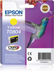 TUSZ ORYGINALNY EPSON T0804 C13T08044011 YELLOW  7,4 ML