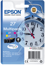 TUSZ ORYGINALNY EPSON T2705 C13T27054012 CMY   3 X 3,6 ML