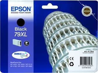 TUSZ ORYGINALNY EPSON T7901/79XL C13T79014010 CZARNY  41,8 ML