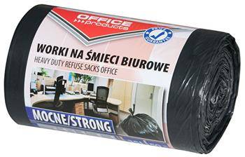 WORKI NA ŚMIECI LDPE OFFICE PRODUCTS CZARNE 35L 50SZT.