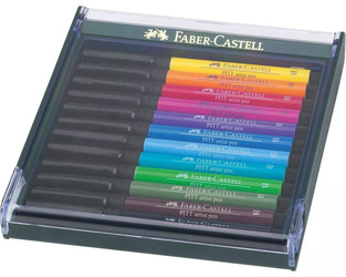 ZAKREŚLACZ & PISAK ARTYSTYCZNY FABER-CASTEL PEN BRUSH 267421 MIX INTENS. 12SZT