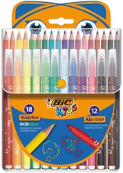 ZESTAW 12 PISAKÓW BIC KIDS KID COULEUR 18 KREDEK BIC KIDS EVOLUTION ECOLUTIONS BIC KIDS PANDA 9648271