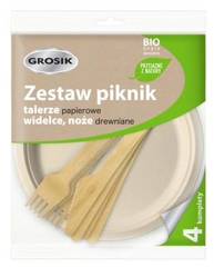 ZESTAW PIKNIKOWY GROSIK EKO 8571043121 4 KPL